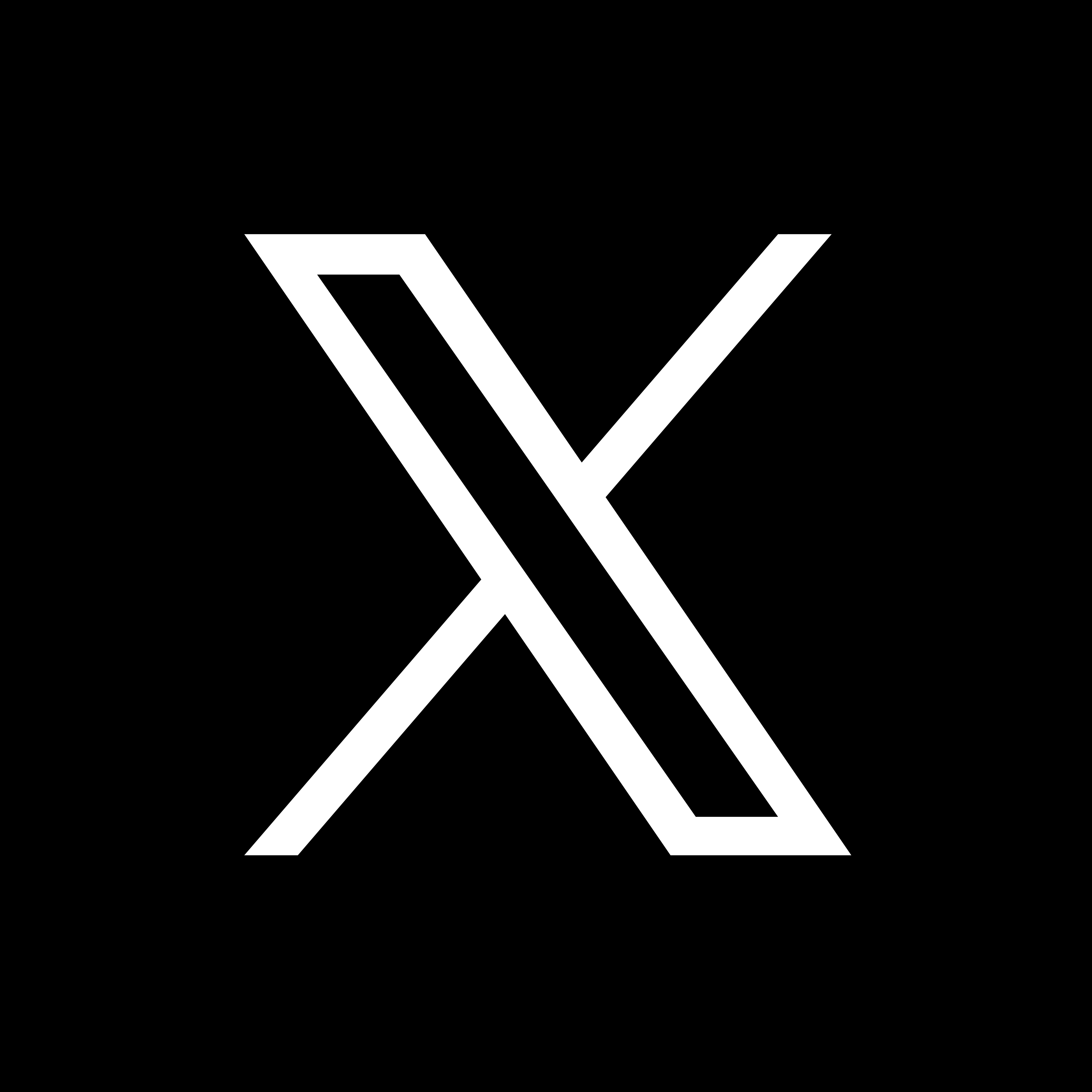 X logo (previously twitter) - linking to X